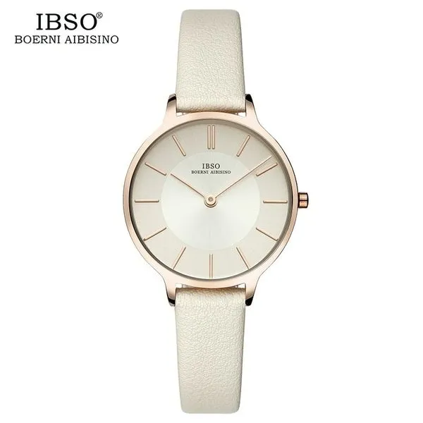Relógio de Quartzo Feminino IBSO 6608 À Prova D'Água 40 / Bege