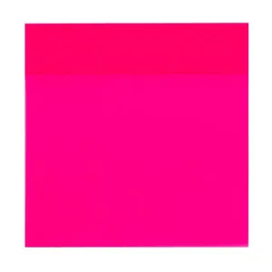 Bloco Adesivo Maxprint Neon Transparente Rosa 76x76mm