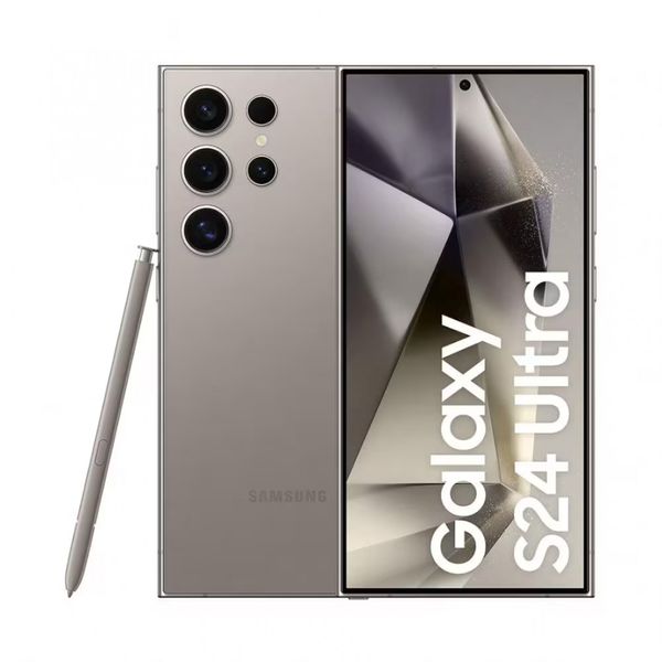 Smartphone Samsung Galaxy S24 Ultra Titânio Cinza 256GB Inteligência Artificial Tela de 6.8 Polegadas 12GB RAM Cinza