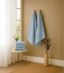 Kit 2 Toalhas De Banho De Algodão Rovitex Home Azul UN / Azul