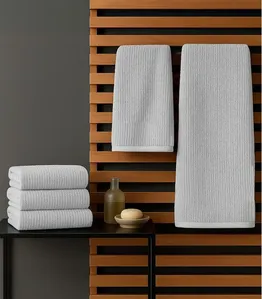 Kit Toalha De Rosto E Banho Algodão Rovitex Home Cinza UN / Cinza