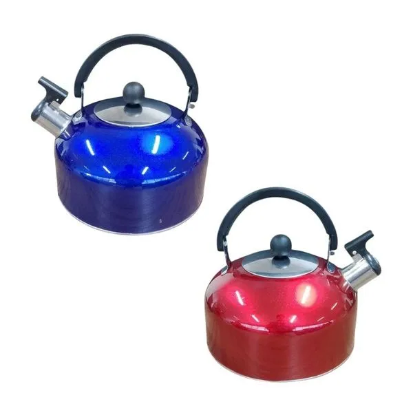 Chaleira de Aço Inox com Apito 2,5 Litros Linha Colors