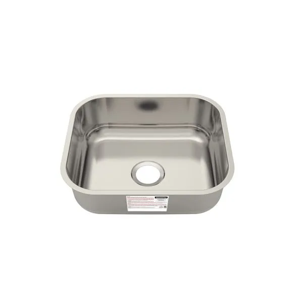 Cuba de Embutir Tramontina 40 x 34 x 14 cm Basic 40 BL Standard em Aço Inox Sem Válvula