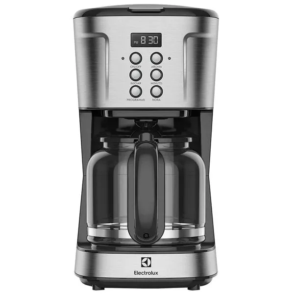 Cafeteira Elétrica Digital Electrolux Experience ECM30 38 Xícaras Aço Escovado / 110V