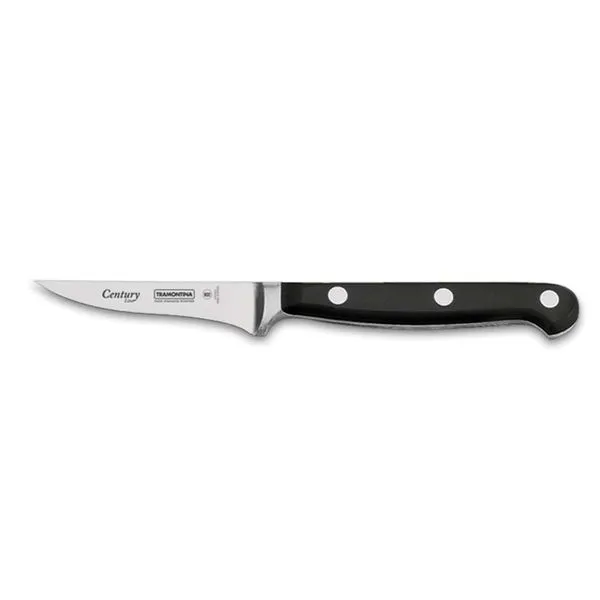 Faca para Legumes 3 Century  Aço Inox 1 Peça Tramontina Preto com Inox
