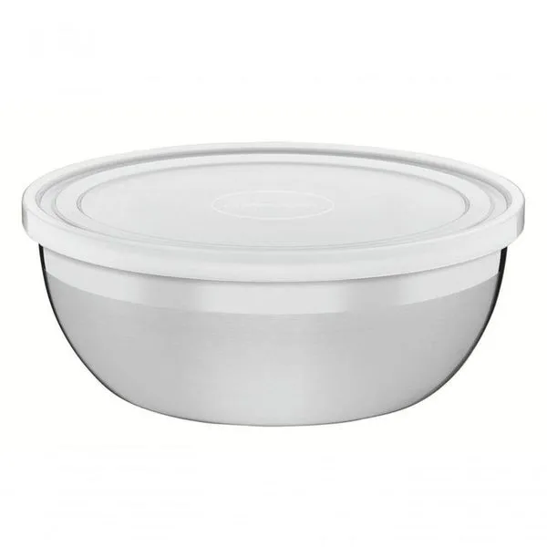 Pote Tramontina Freezinox Redondo Aço Inox Com Tampa Plástica 5,8 Litros
