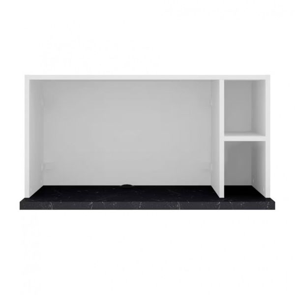 Cozinha Completa Bartira Rubi com 7 Portas e 5 Gavetas - 280cm de largura Branco