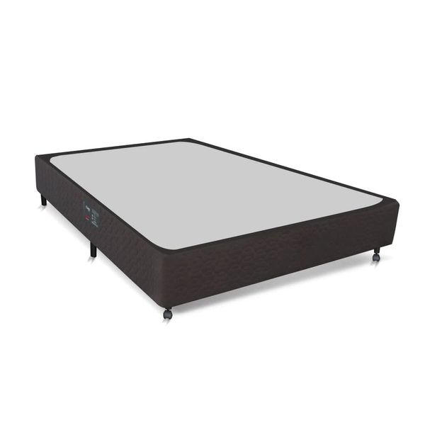 Base Box para Colchão Casal Castor Class Hibrido 39x128x188cm Cinza com Preto