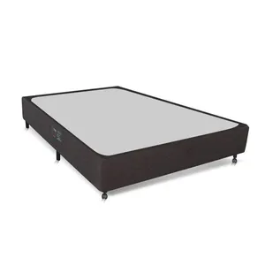 Base Box para Colchão Casal Castor Class Hibrido 39x128x188cm Cinza com Preto