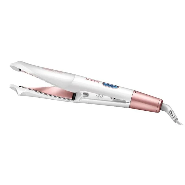Prancha Alisadora e Modeladora Mondial Branco/Rose Gold Bivolt - P-51 BIVOLT
