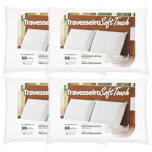 Travesseiros Soft Touch Plumasul 50 x 70 cm Branco - 4 Unidades n/a