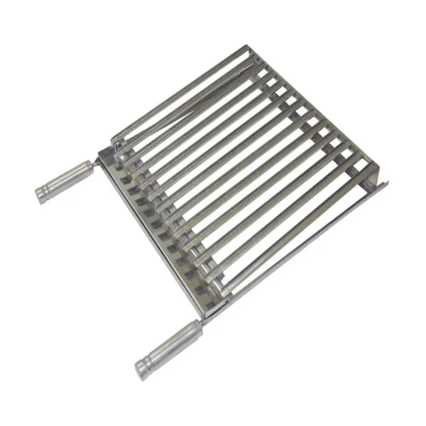 Grelha Parrilha Argentina Aço Inox com Caixa Gordura 50x60cm