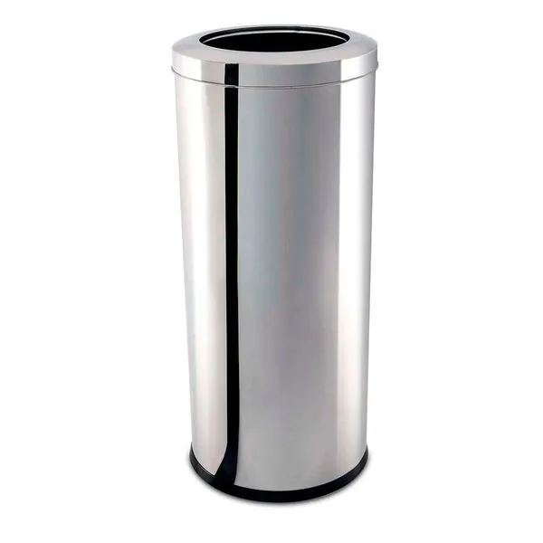 Lixeira Brinox com Aro 3033-210 em Aço 47 Litros Inox