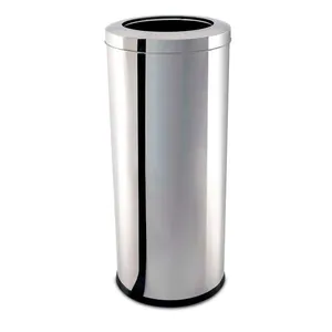 Lixeira Brinox com Aro 3033-210 em Aço 47 Litros Inox