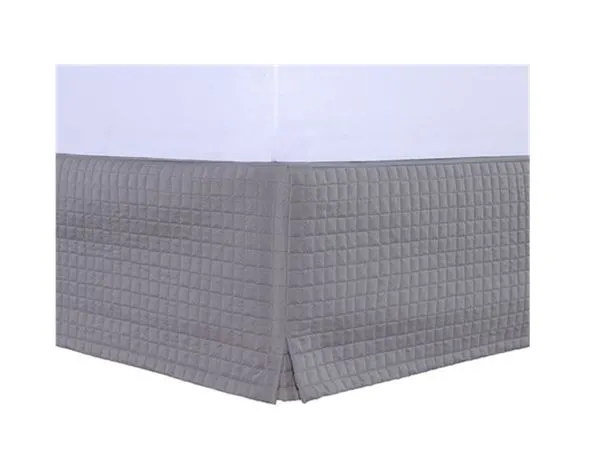 Saia Cama Box Solteiro Poliester ProboxPastilha Cinza Lavive