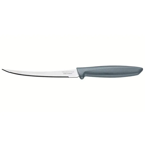 Faca 5" para Tomate Tramontina Plenus em Aço Inox - Cinza