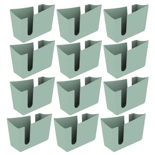 Kit 12 Porta Guardanapos de Mesa Organizador Trio Crippa Verde Menta Restaurante Lanchonete