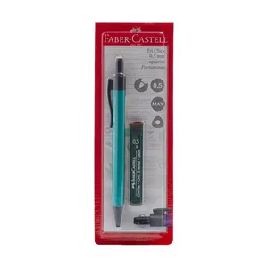 Lapiseira Faber-Castell Tri Clik 0.5mm Coress com Mina Refil 0.5mm Verde