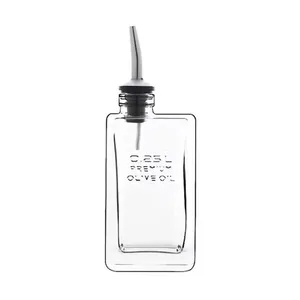 Garrafa para Azeite Luigi Bormioli Optima em Vidro - 250 ml Transparente