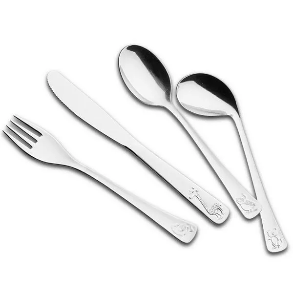 Conjunto de Talheres Infantil Tramontina em Inox - 4 Peças Inox