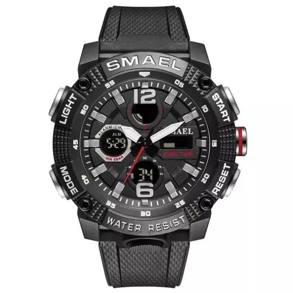 Relógio Esportivo Smael 8930 Analógico-digital á Prova D´ água Preto