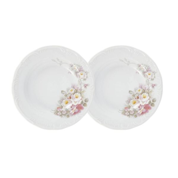 Jogo 2 Pratos Rasos Eterna 26 cm Porcelana Schmidt