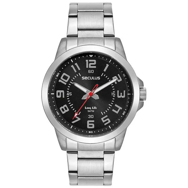 Relógio Seculus Masculino Ref: 44296g0svna1 Casual Prateado