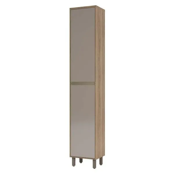 Paneleiro 40 Cm 2 Portas De Abrir Mel Vanilla C/Graff
