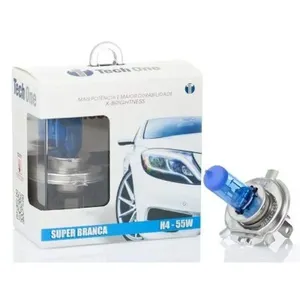 Lâmpada H4 60/55w 12v Super Branca Techone 8500k Par