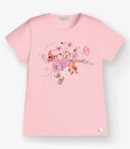 Blusa Cotton Leve Feminia Trick Nick Rosa 1 / Rosa