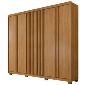 Guarda Roupa San Remo 6 Portas 6 Gavetas 9 Prateleiras Cinamomo