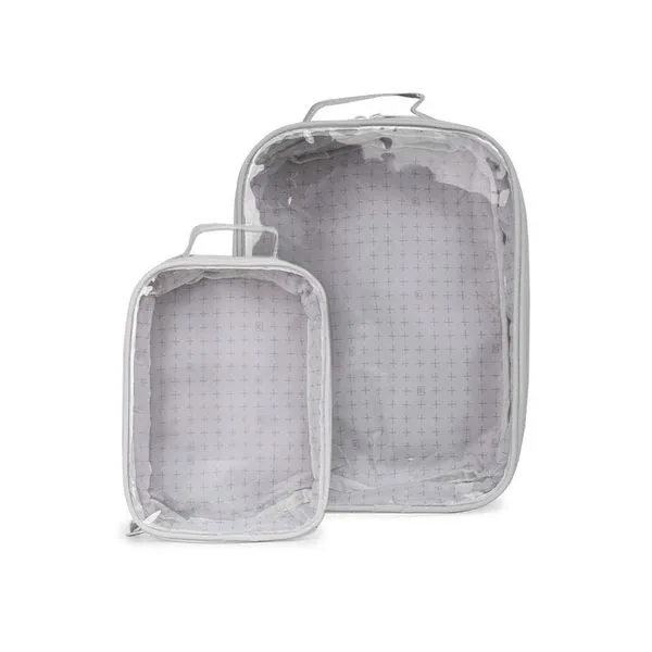 Kit Organizador de Maternidade P e G Pippa Cinza Claro U / Cinza claro