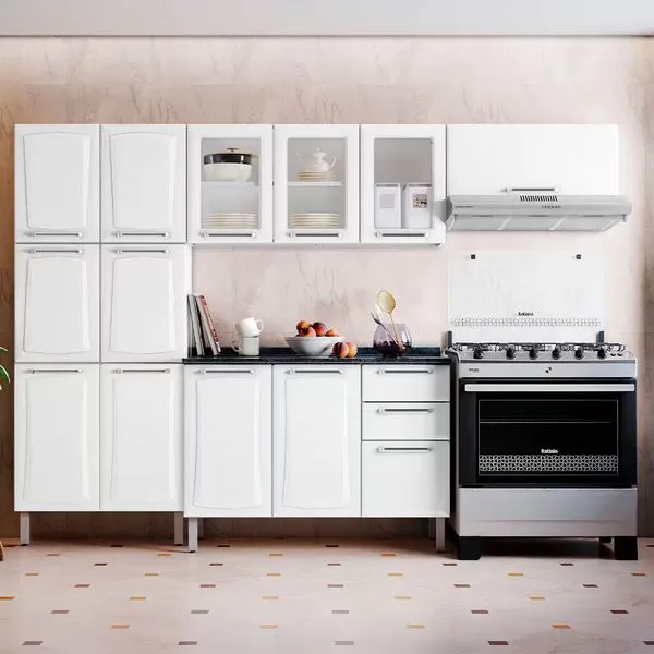 Cozinha Completa Tarsila com 13 Portas e 3 Gavetas Itatiaia Branco