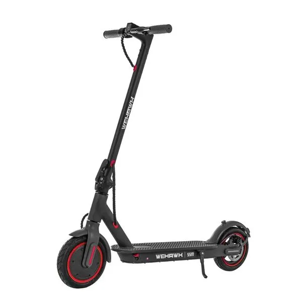 Patinete Elétrico 350W Bateria de Lítio 10Ah Autonomia até 35Km Dobrável Wehawk Vermelho
