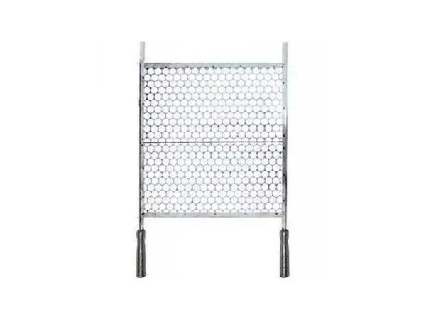 Grelha em Aço Inox Cabo em Alumínio Tamanho 45x48cm