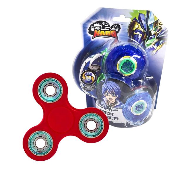 Kit Infinity Nado - Plastic Azul (3900) + Fidget Spinner Zuru (2603)