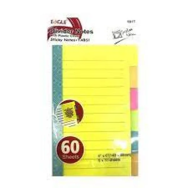 Bloco adesivo pauta 15x10cm 60 folhas Eagle