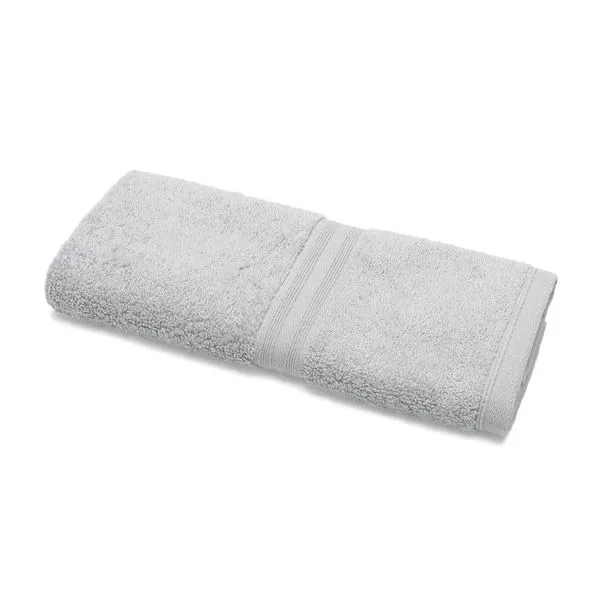 Toalha Lavabo Platine Fio Egipcio 30cm x 50cm Prata Bouton