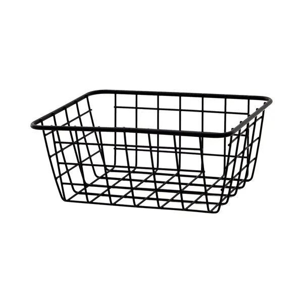 Cesto de Prateleira Le Organizador Aramado 20x15x8cm Preto
