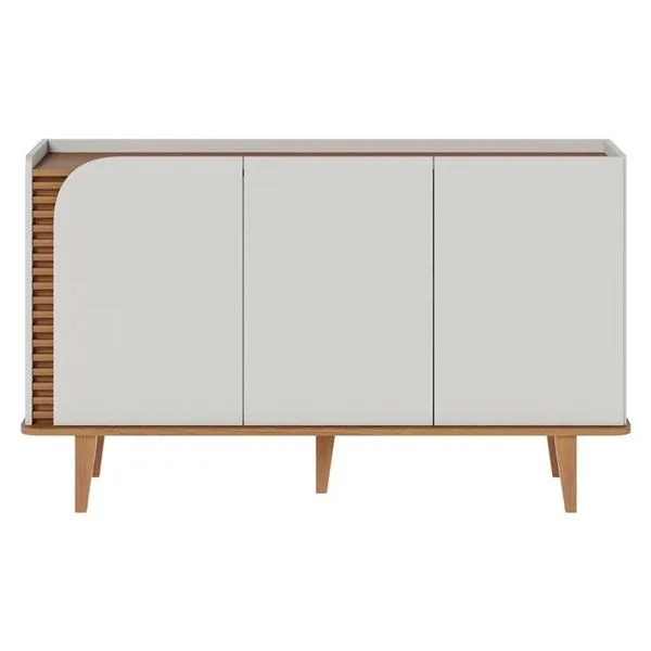 Aparador Buffet Jurerê Off White Matte Freijó - Colibri