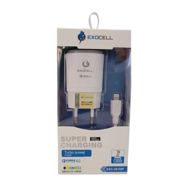 Carregador de Celular Iphone 4A V9 Turbo Power - Exocell