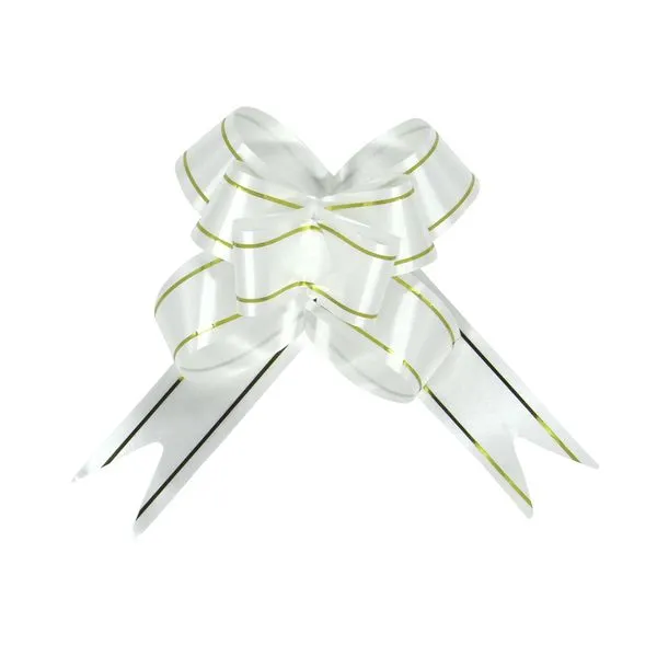 Laço Fácil Gala Branco 1,8x34cm com 10 Unidades