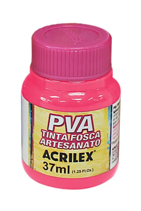 Tinta Pva Fosca para Artesanato 37ml Rosa Escuro