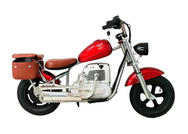 MOTONETA ELÉTRICA HARLEY BABY VERMELHA - MONTADA