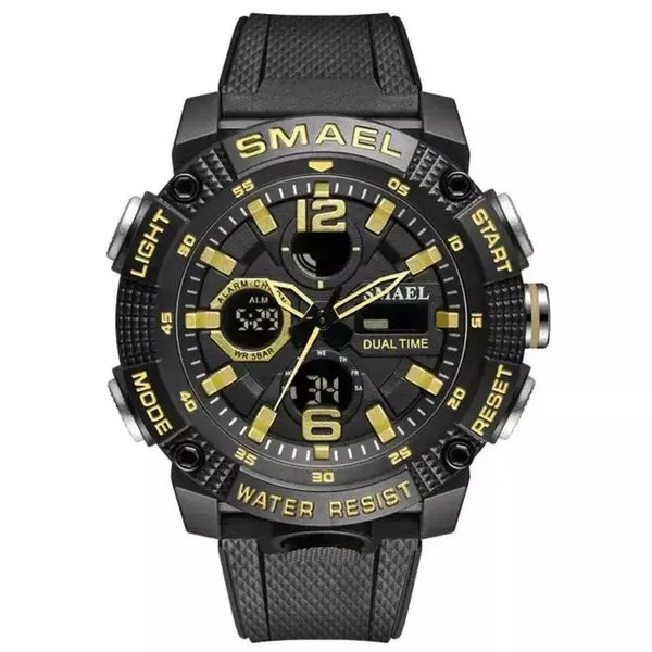 Relógio Esportivo Smael 8930 Analógico-digital á Prova D´ água Ouro