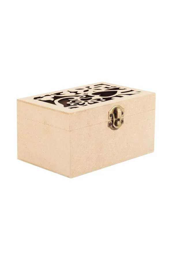 Caixa Mdf Le com Tampa Vazada 15x10x8cm
