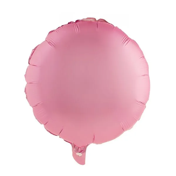 Balão Metalizado 18" Funny Redondo Rosa Bebê