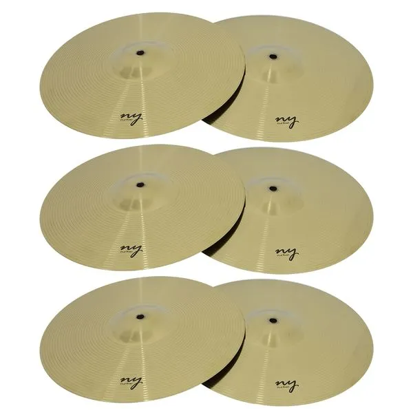 Kit 3 Pares Pratos Bateria Chimbal 14 New York