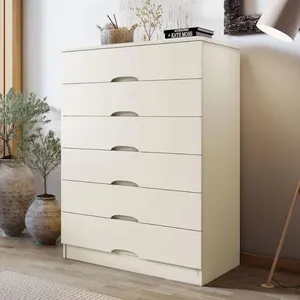Cômoda Hamburgo com 6 Gavetas Mademarques Off White