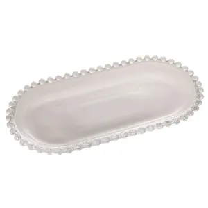 Travessa Oval Wolff Pearl em Cristal Transparente